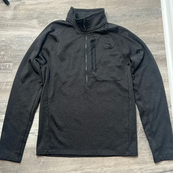 Men’s Gray The North Face Pull over Jacket with zipper Size small - Picture 1 of 5